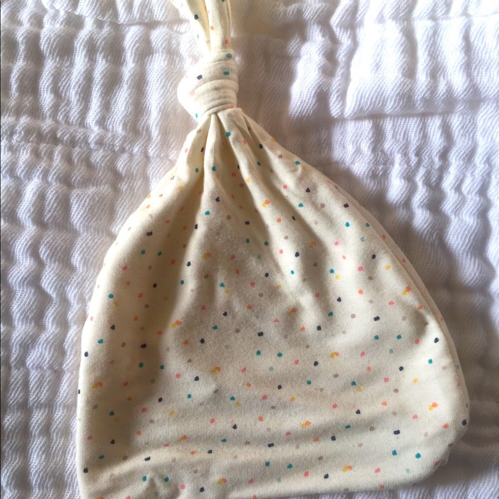 Lou Lou & Company newborn Dottie top knot hat